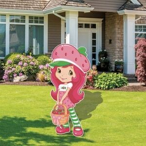 Strawberry Shortcake and Orange Blossom Lawn Cut outs party decor (sold as set)